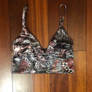 MinkPink satin bralette crop top